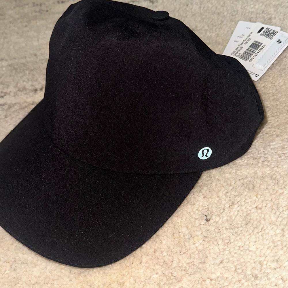 Lululemon Black Fast and Free Run Hat